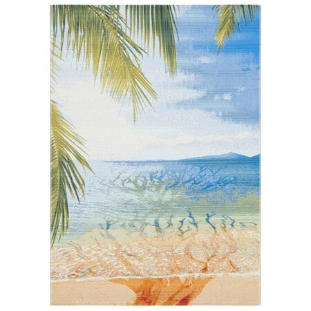 Safavieh 3 ft.-3 in. x 5 ft.-3 in. Barbados 500 Rectangle Area Rug Gold & Blue BAR515A-3